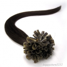 Bonding Extensions Dunkel Braun 50cm