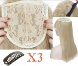 Topper Toupee Haarteil Schwarz