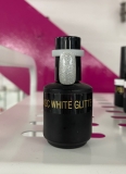 Lamasc UV-Led Nagellack Glitter White